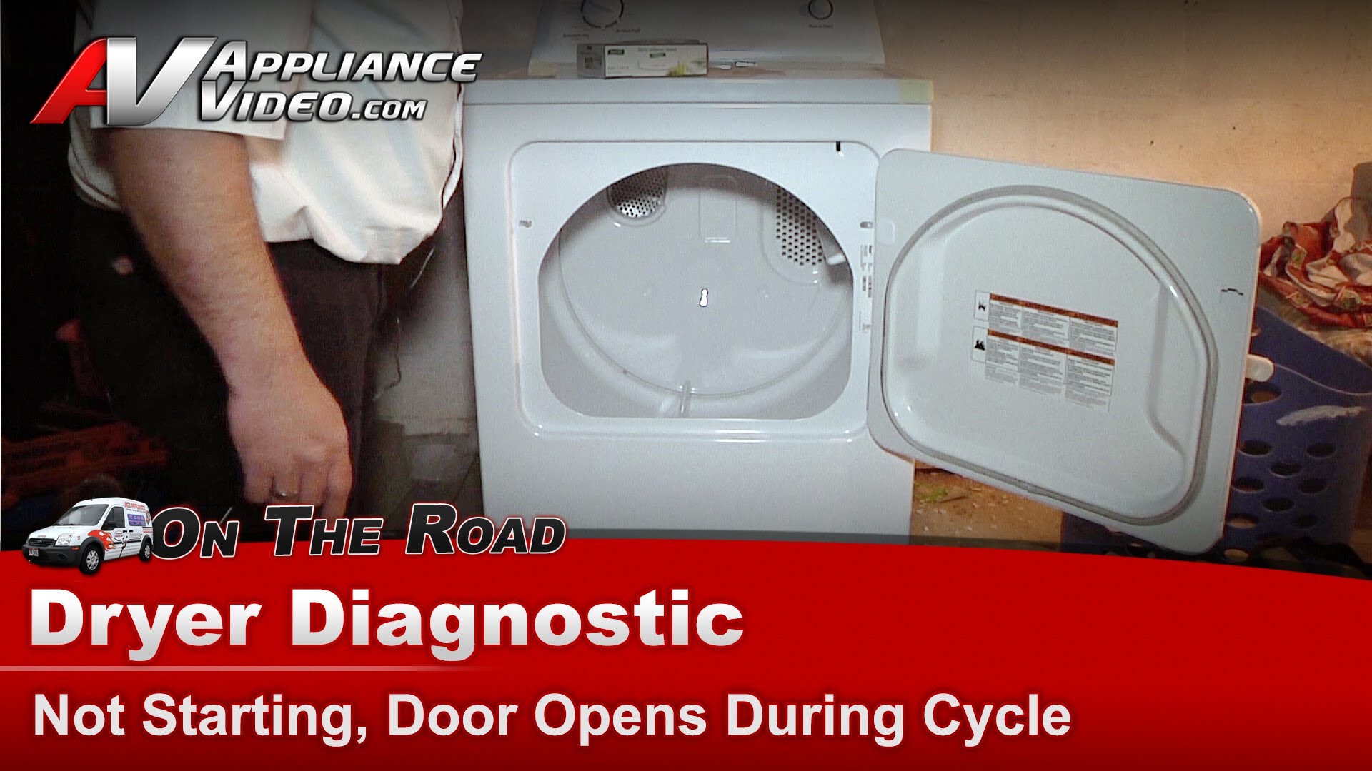 Roper RE04640XQ1 Dryer Diagnostic Not starting, door opens during