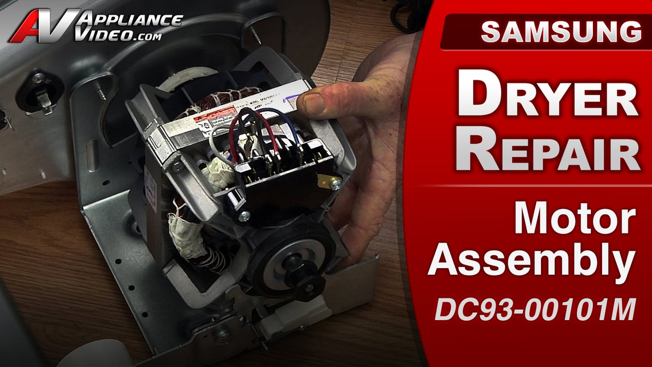 Samsung DV422EWHDWR Dryer – Drum not spinning – Motor Assembly