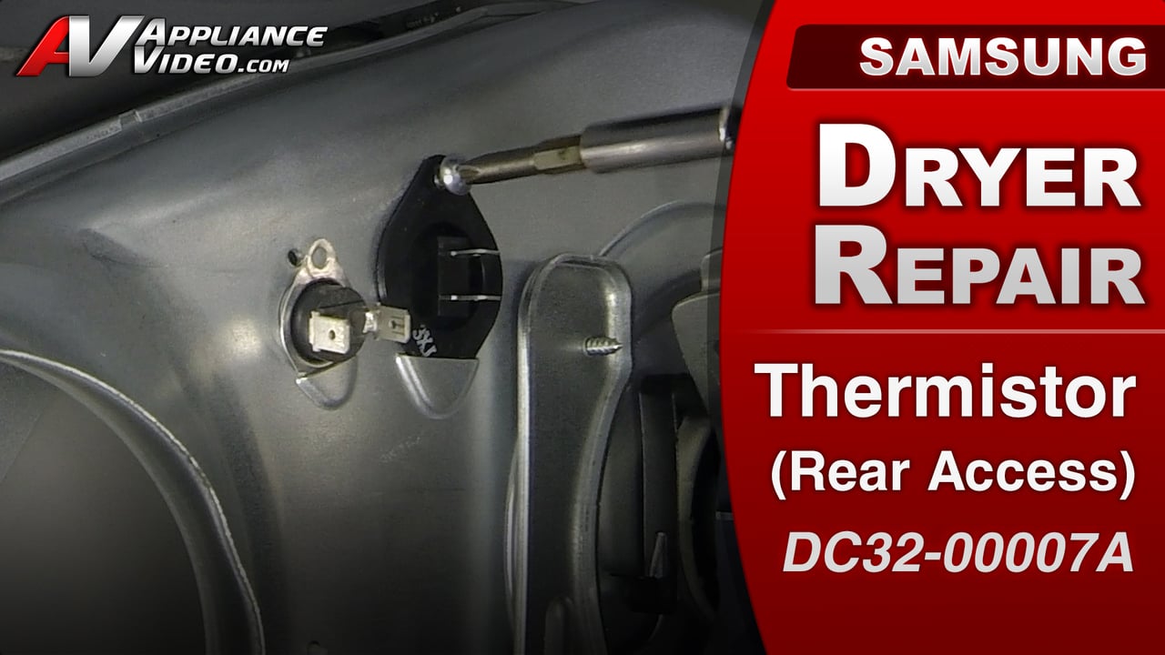 Samsung DV422EWHDWR Dryer – TE Error Code – Thermistor (Rear Access)