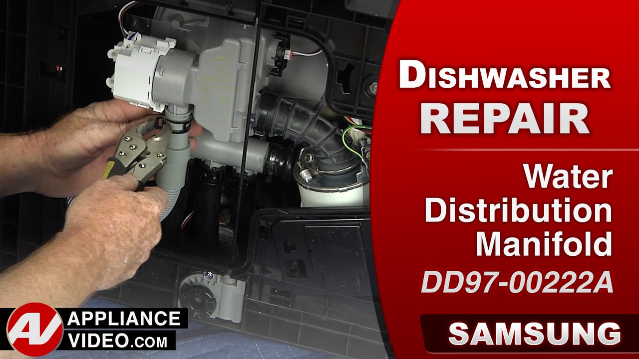 Samsung DW80J9945US Dishwasher – 4E  Error Code – Water Distribution Manifold