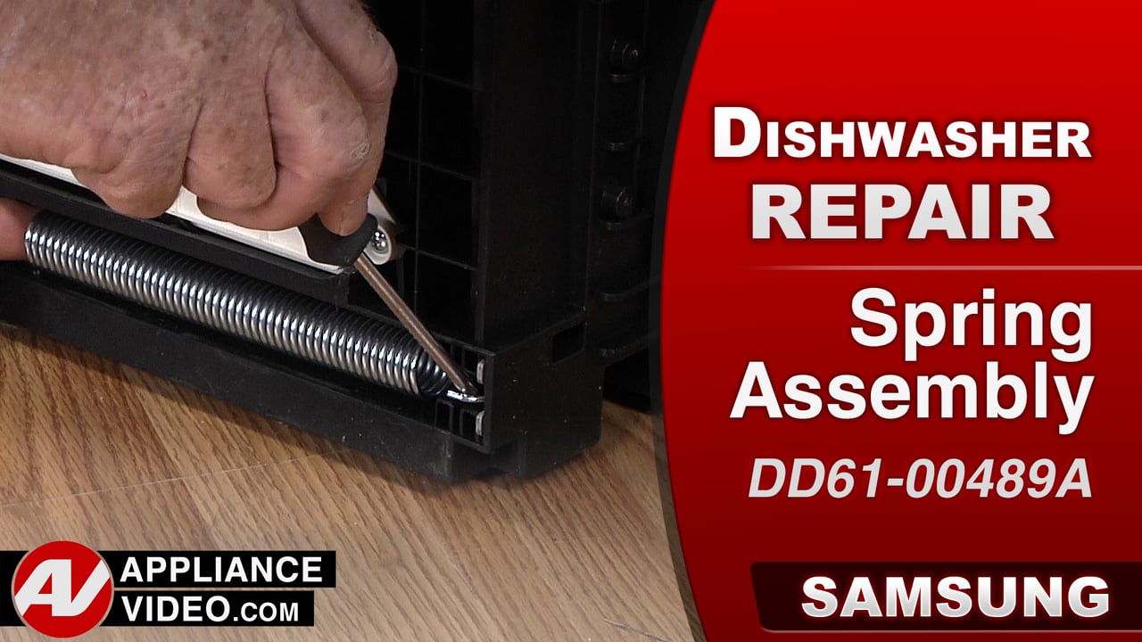 Samsung DW80J9945US Dishwasher – Door falls open – Spring Assembly