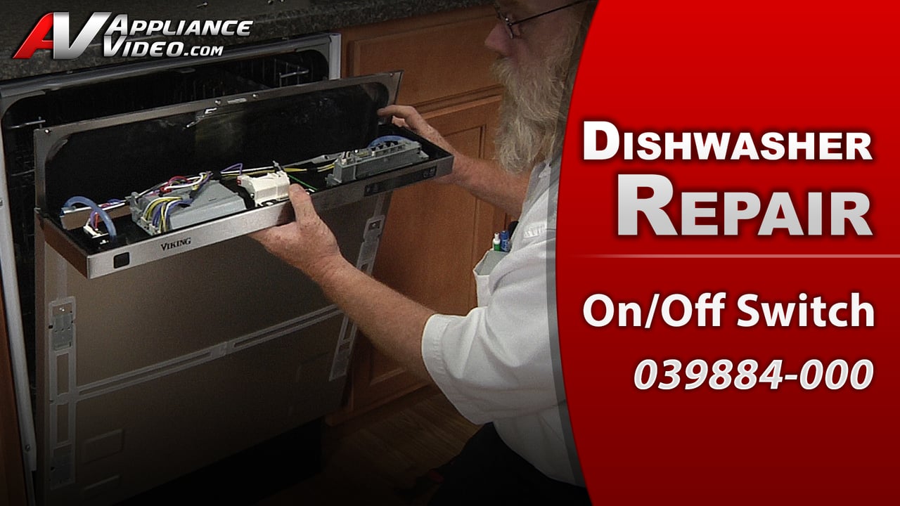 Viking FDW100 Dishwasher – No Power – On Off Switch