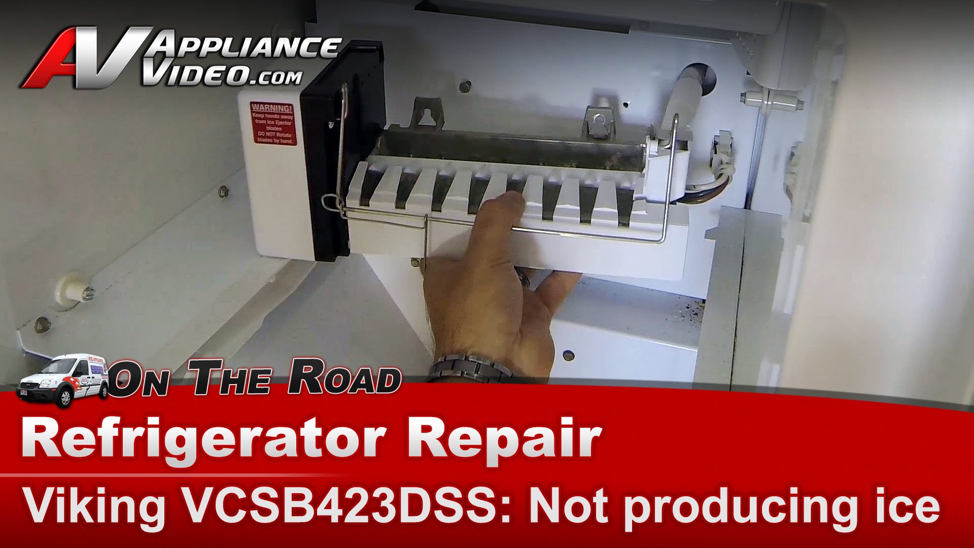 Viking VCSB423DSS Refrigerator Diagnostic Repair Not producing ice Appliance Video