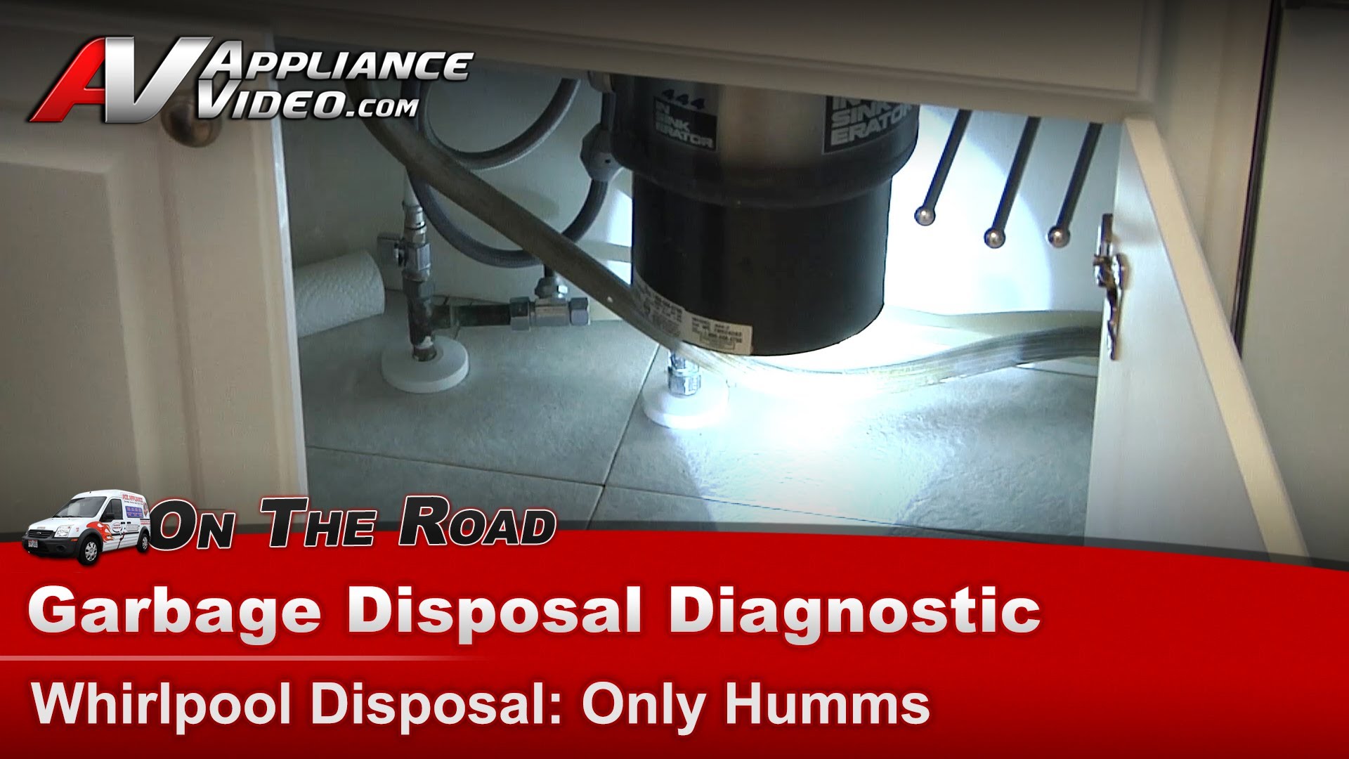 Whirlpool 444 Garbage Disposer Diagnostic Only hums, not working 3/