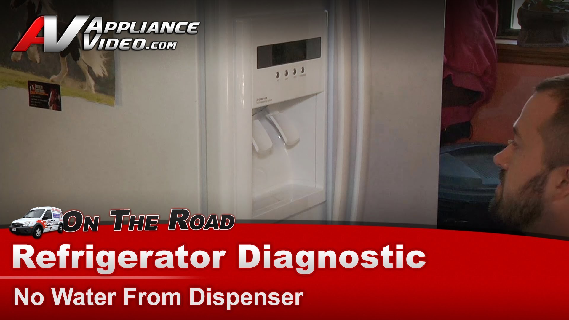 Whirlpool ED2KHAXVQ01 Refrigerator Diagnostic No water from dispenser
