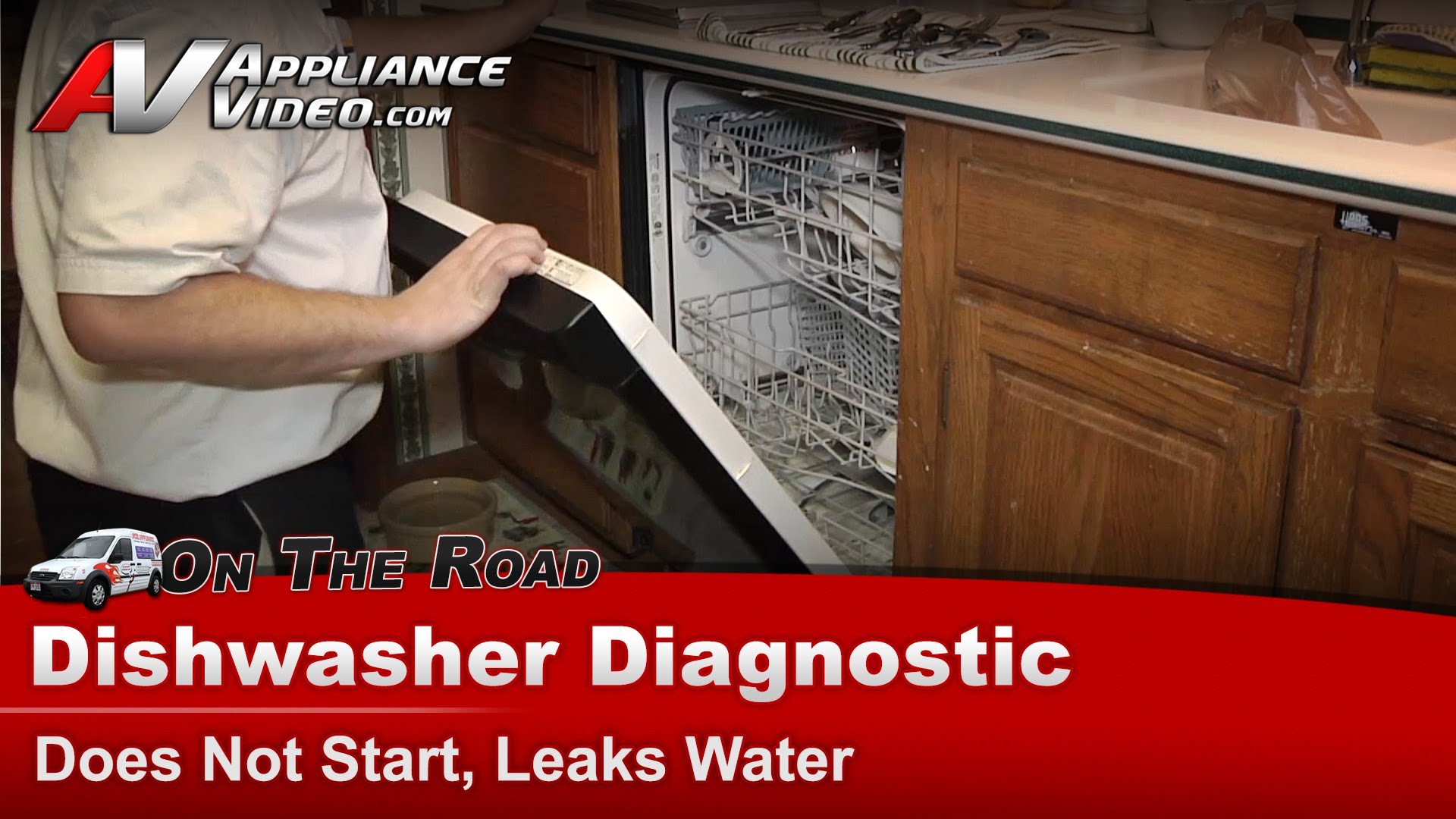 Whirlpool MDB8600AWB Dishwasher Diagnostic Does not start, leaks