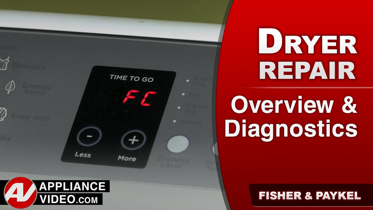 Fisher & Paykel DE7027P1 Dryer – Overview & Diagnostics