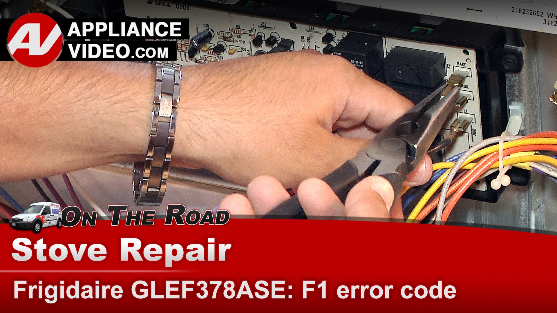 Frigidaire GLEF378ASE Stove F1 error code Main Control Board