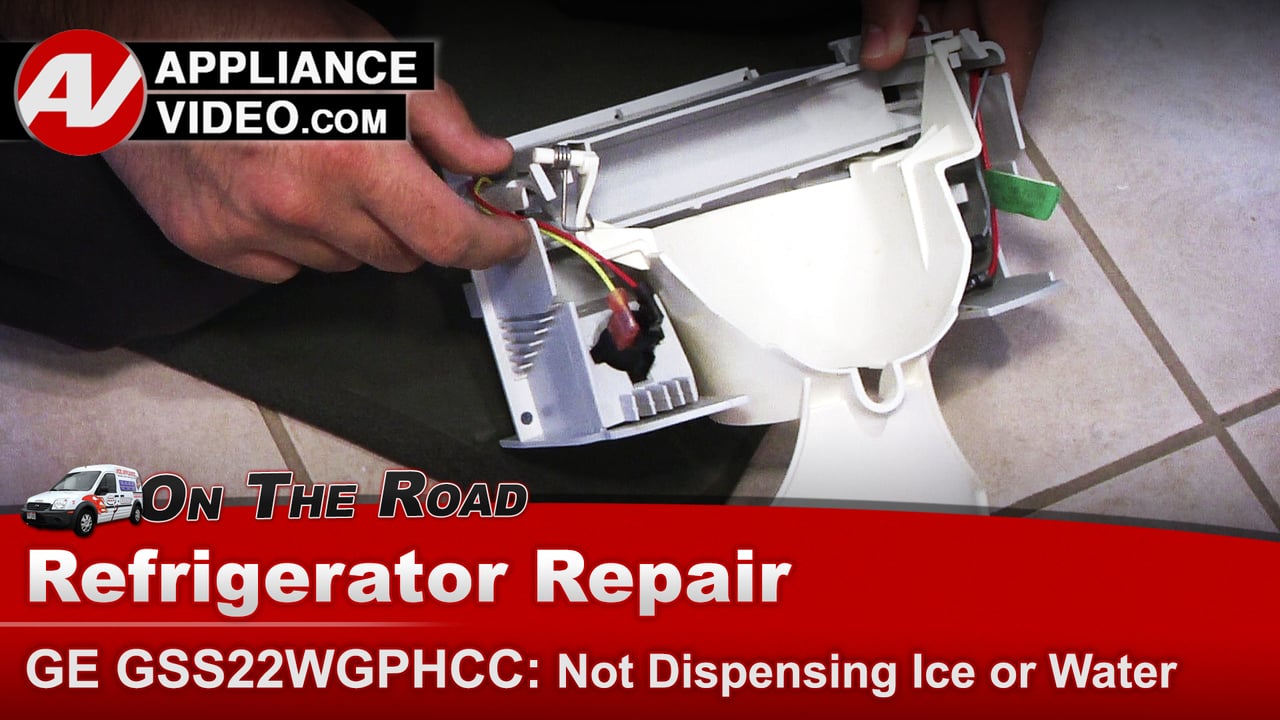 GE Refrigerator – Ice Dispenser Housing – Will not dispense water or ...