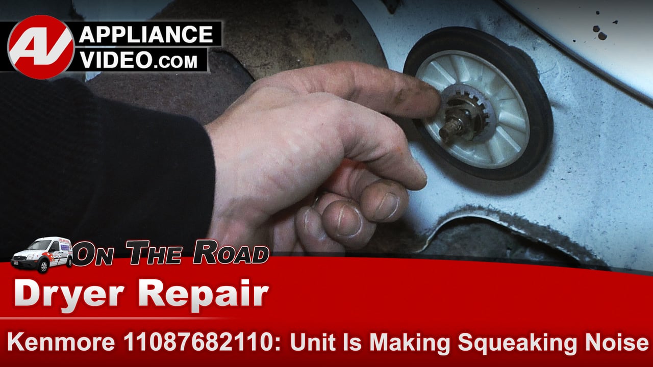 Kenmore Dryer Drum Support Roller Kit Squeaking and grinding noise
