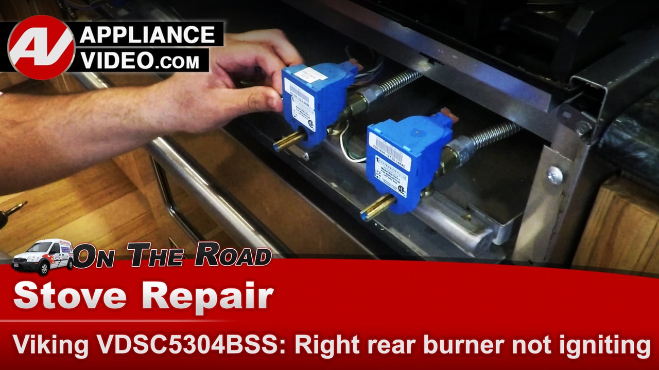 Viking Stove Iris Spark Module Right rear burner not igniting