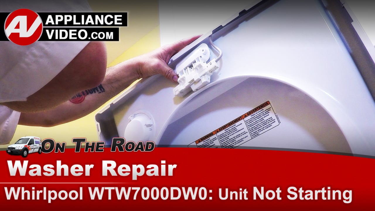 Whirlpool Washer Lid Lock Assembly Will not start Appliance Video