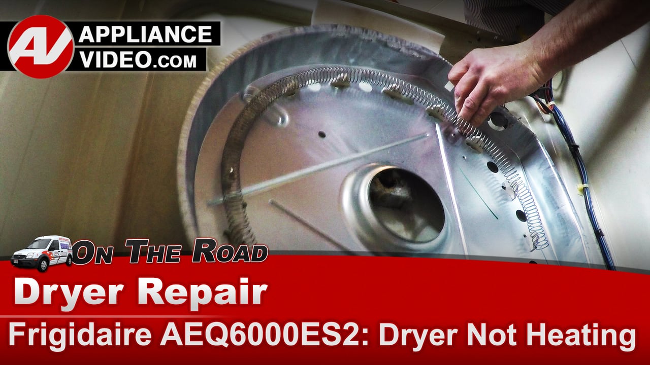 Frigidaire Dryer Heating Element Unit not heating Appliance Video