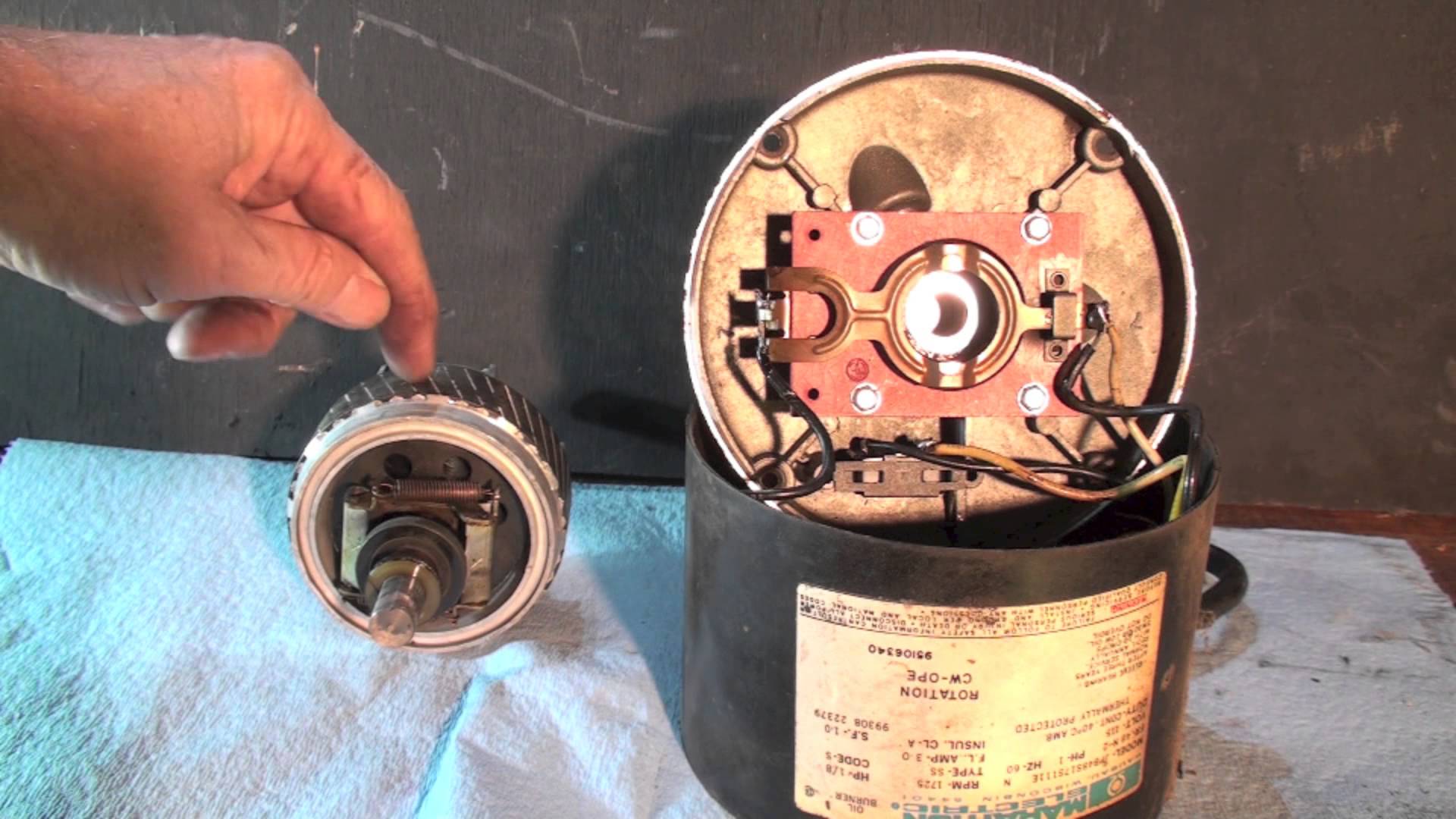 How to Break down Oil Burner Motor Appliance Video