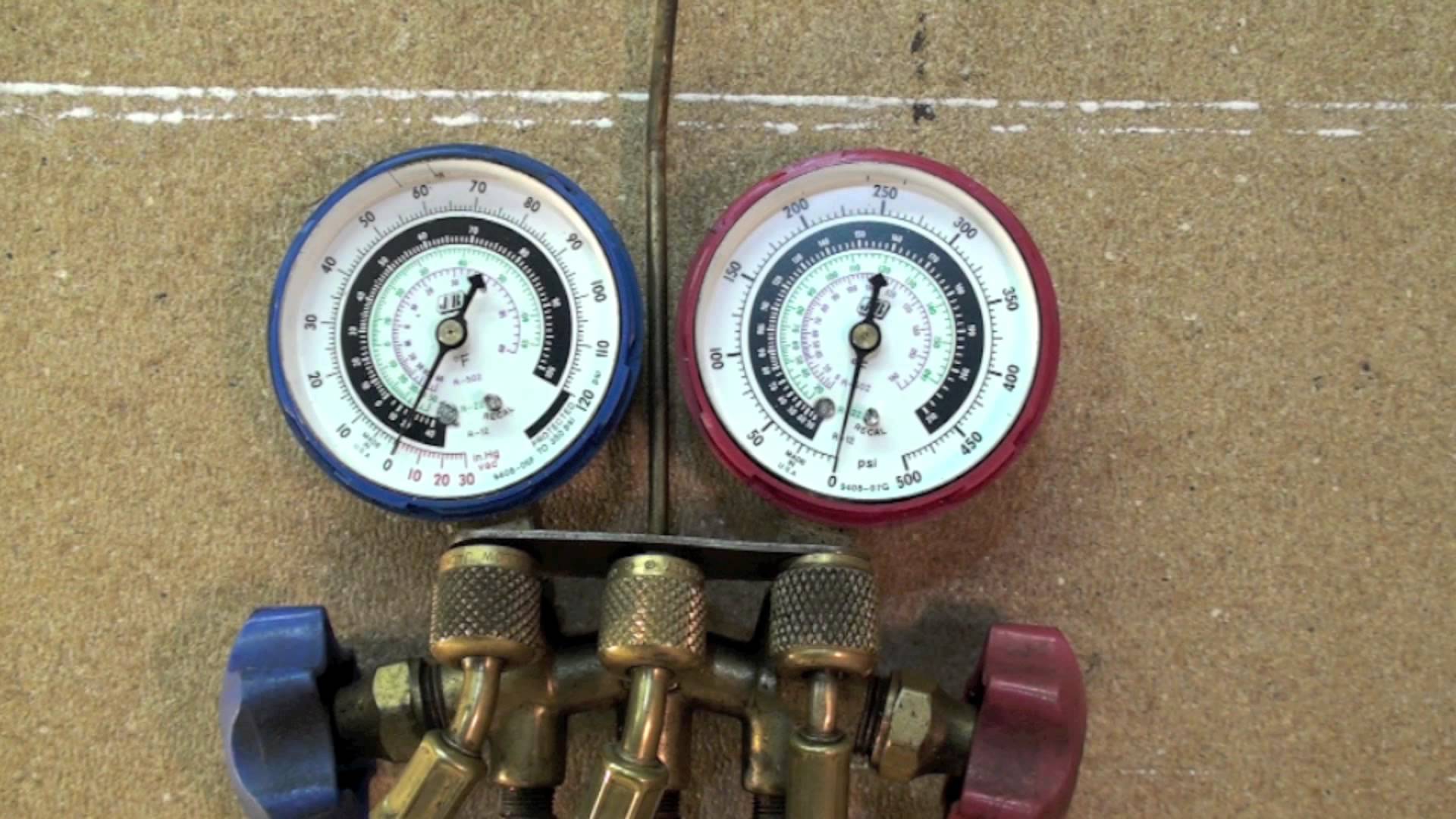 How to Properly Zero a Refrigerant Gauge Set Appliance Video