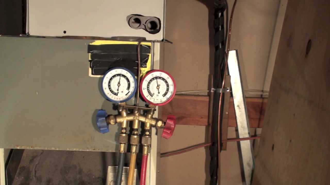 Reading Temperatures on a Manifold Gauge Set Appliance Video