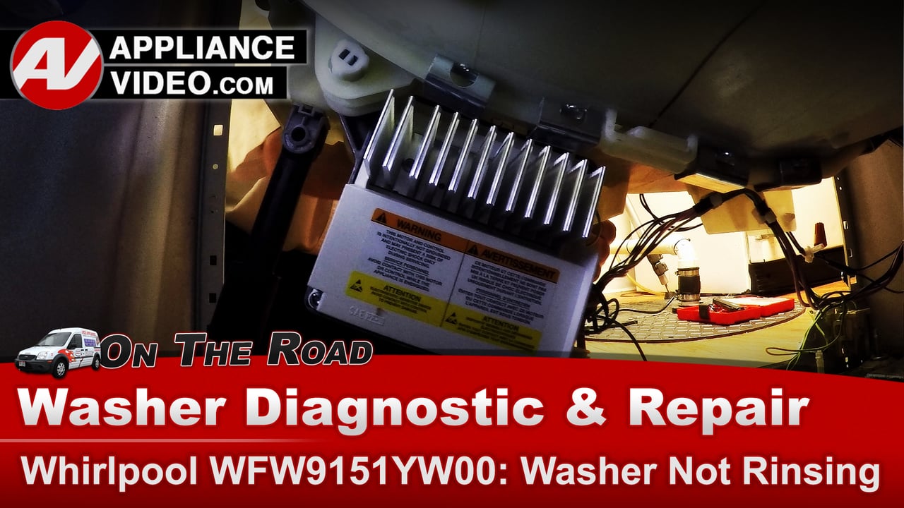 Whirlpool Washer Motor Not rinsing or spinning Appliance Video