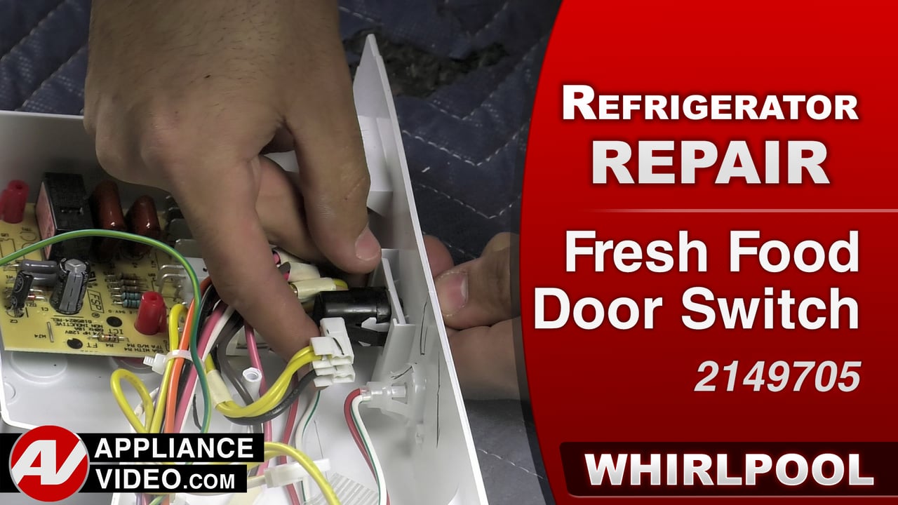 Whirlpool WRS322FDAM Refrigerator – Light will not come on – Fresh Food Door Switch
