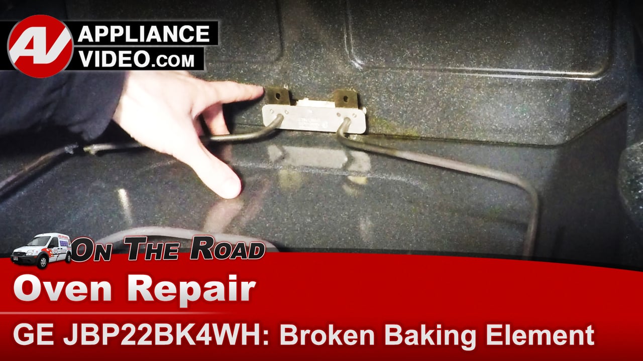 GE JBP22BK4WH Stove Broken bake element Bake Element Appliance Video