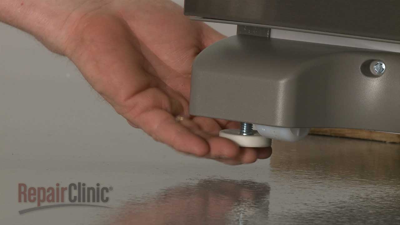Replacing the Leveling Leg on a Whirlpool Refrigerator Appliance Video