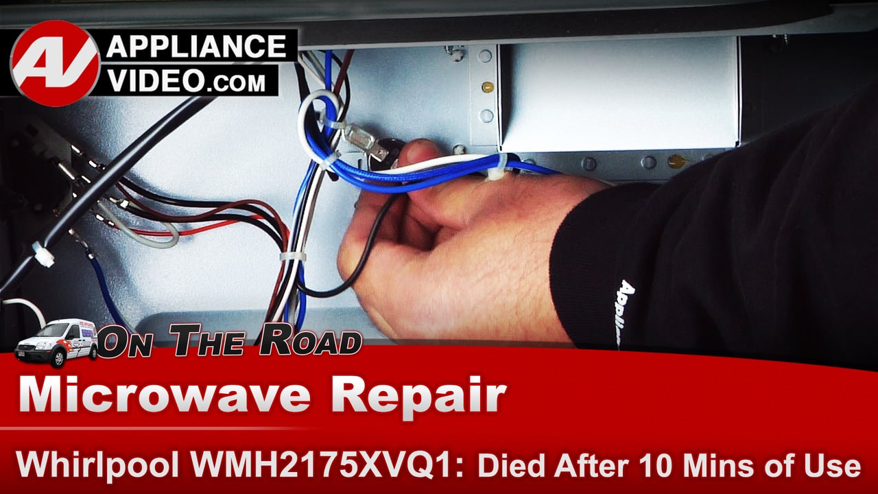 Whirlpool WMH2175XVQ1 Microwave Microwave stopped running after about 10 minutes Thermostat