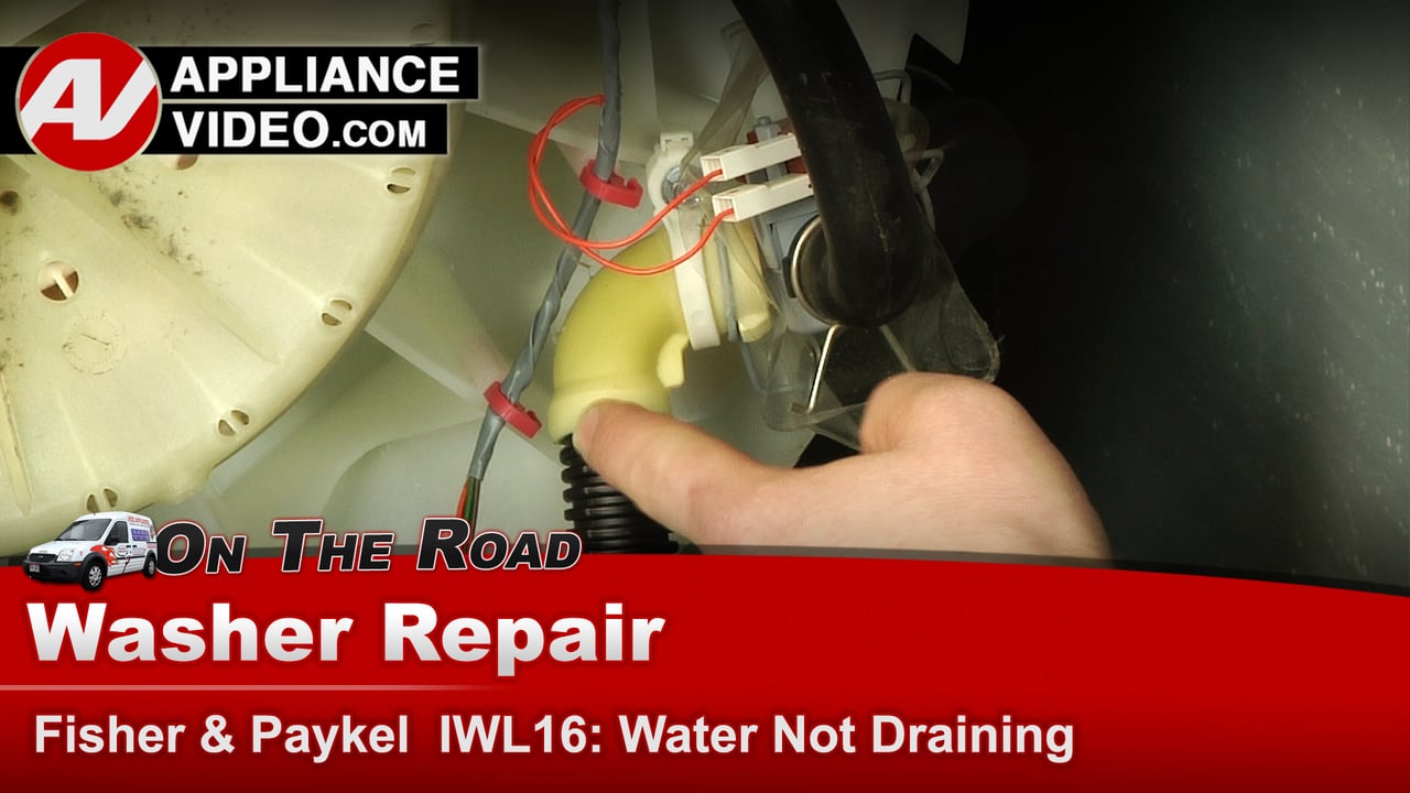 Fisher & Paykel IWL16 Washer Not draining water Diverter Valve