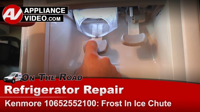 Kenmore 10652552100 Refrigerator Repair – Frost in Ice Chute – Ice Door ...