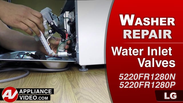 LG WD200CW Pedestal Washer –  1E error code – Water Inlet Valves