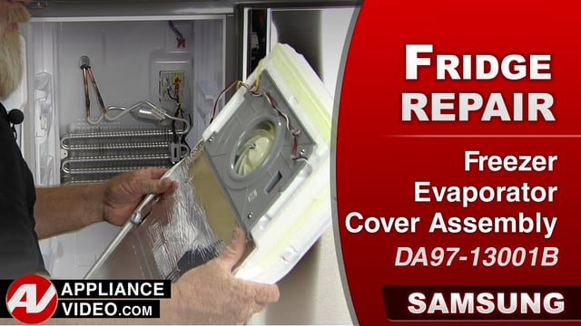 Samsung RF22K9581SR Refrigerator – Warm on the top shelf of freezer – Freezer Evaporator Assembly