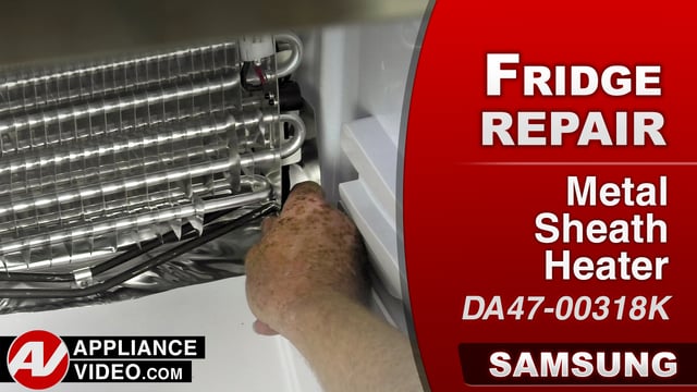 Samsung RF22K9581SR Refrigerator – Water building up on bottom of freezer – Metal Sheath Heater
