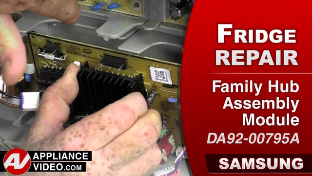 Samsung RF22K9581SR Refrigerator – No power to the family hub – Family Hub Assembly Module
