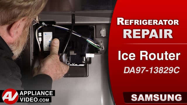 Samsung RF28HMEDBSR Refrigerator – The ice door is stuck close – Ice Dispenser Door Kit