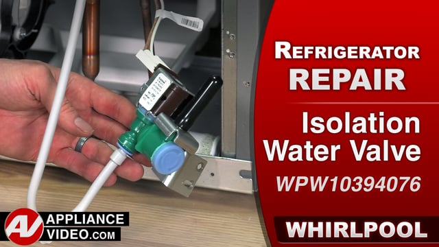 Whirlpool WRF757SDEM01 Refrigerator – No water to the unit – Isolation Water Valve