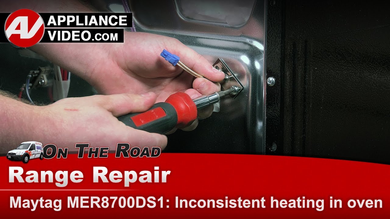 Maytag MER8700DS1 Stove Inconsistant heating in oven Temp Sensor