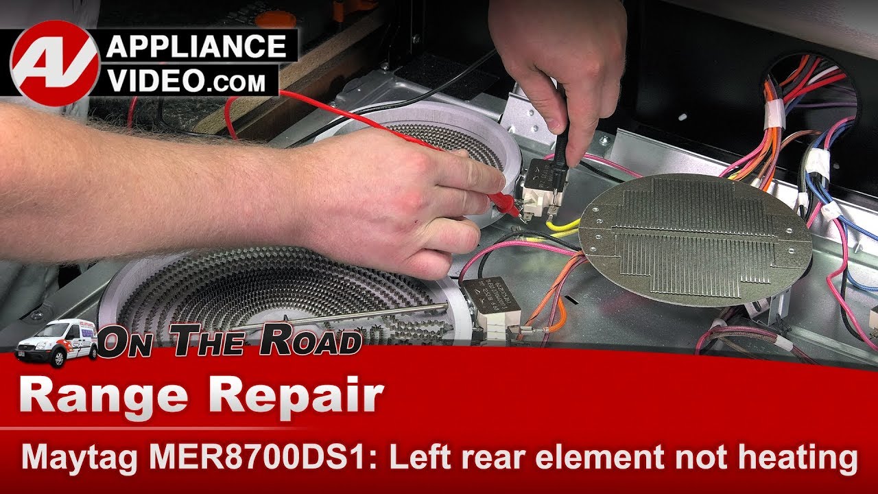 Maytag MER8700DS1 Stove Not Heating Rear Surface Elements