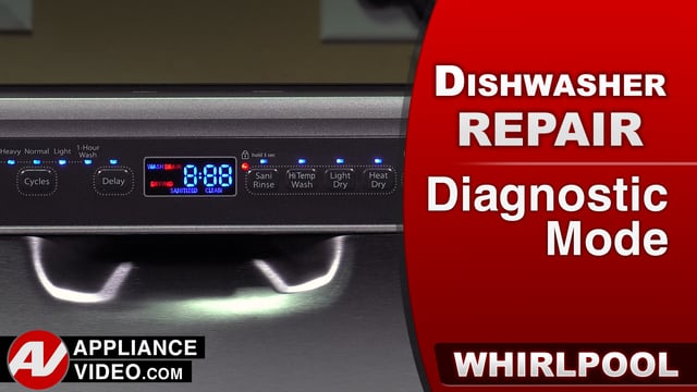 Whirlpool WDF560SAFM2 Dishwasher – Diagnostic Mode