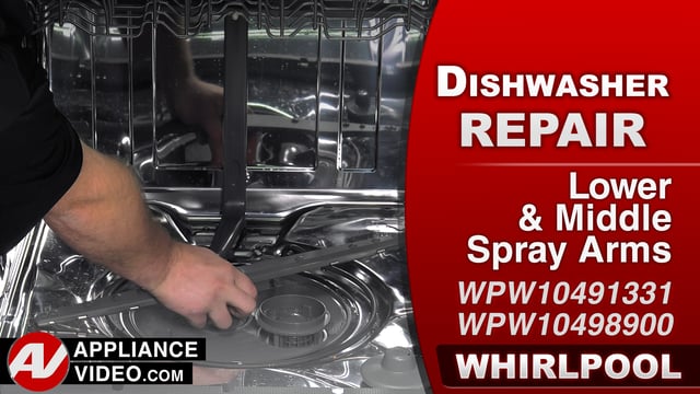 Whirlpool WDF560SAFM2 Dishwasher – Poor cleaning – Spray Arms