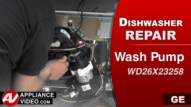 GE GDT655SSJ2SS Dishwasher – Poor washability – Wash Pump