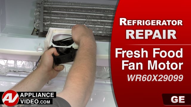 GE GFE28GSKISS Refrigerator – Fridge not cooling – Fresh Food Fan Motor