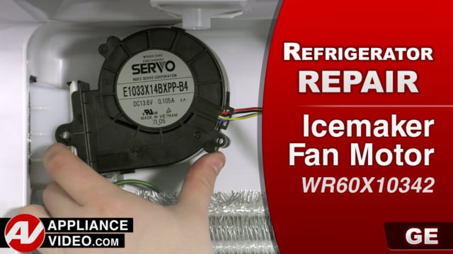 GE GFE28GSKISS Refrigerator – No ice production – Icemaker Fan Motor