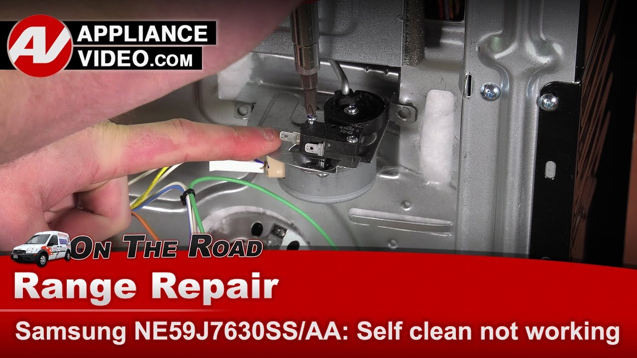 Samsung NE59J7630SS/AA02 Stove Self clean not working Door Latch