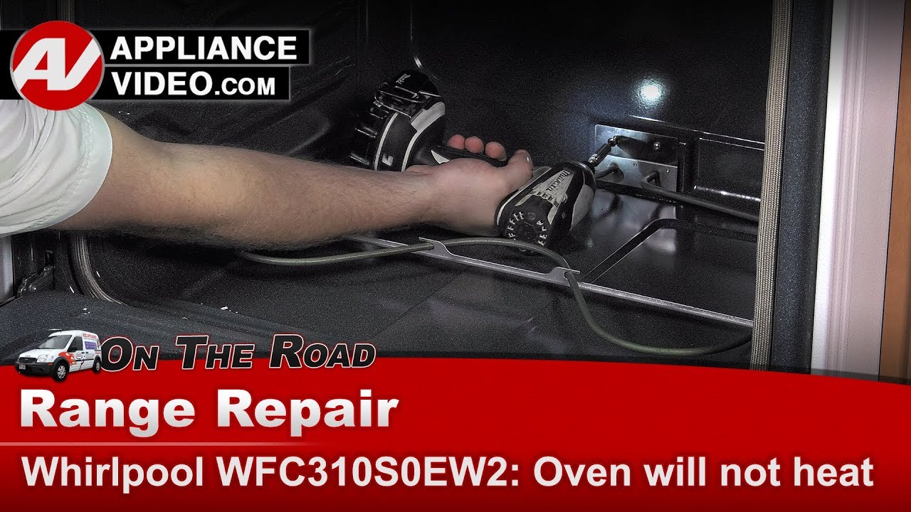 Whirlpool WFC310S0EW2 Stove Oven will not heat Bake Element