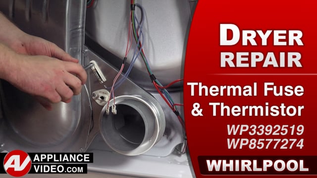 Whirlpool WED7300DW1 Dryer – Not heating properly – Thermal Fuse