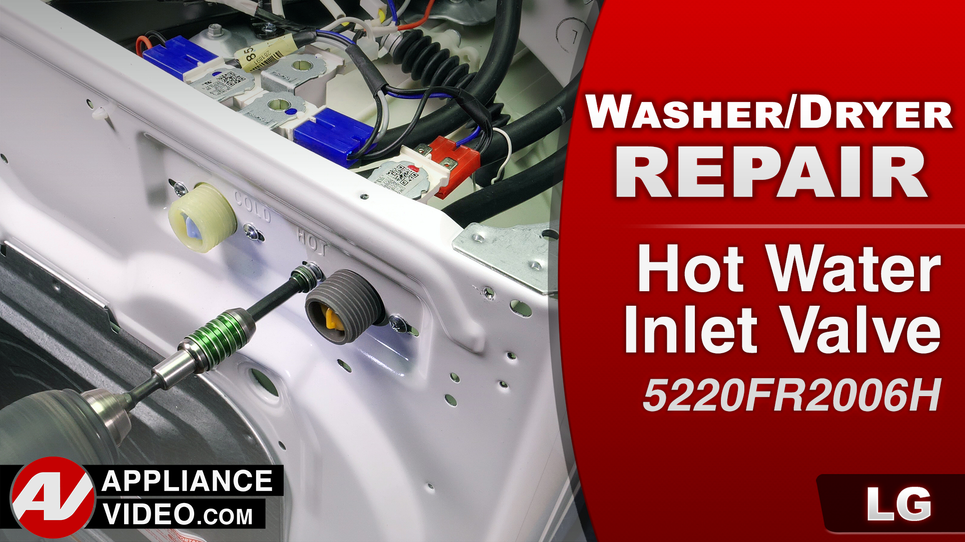LG WM3488HW Washer – 1E Error Code – Hot Water Inlet Valve