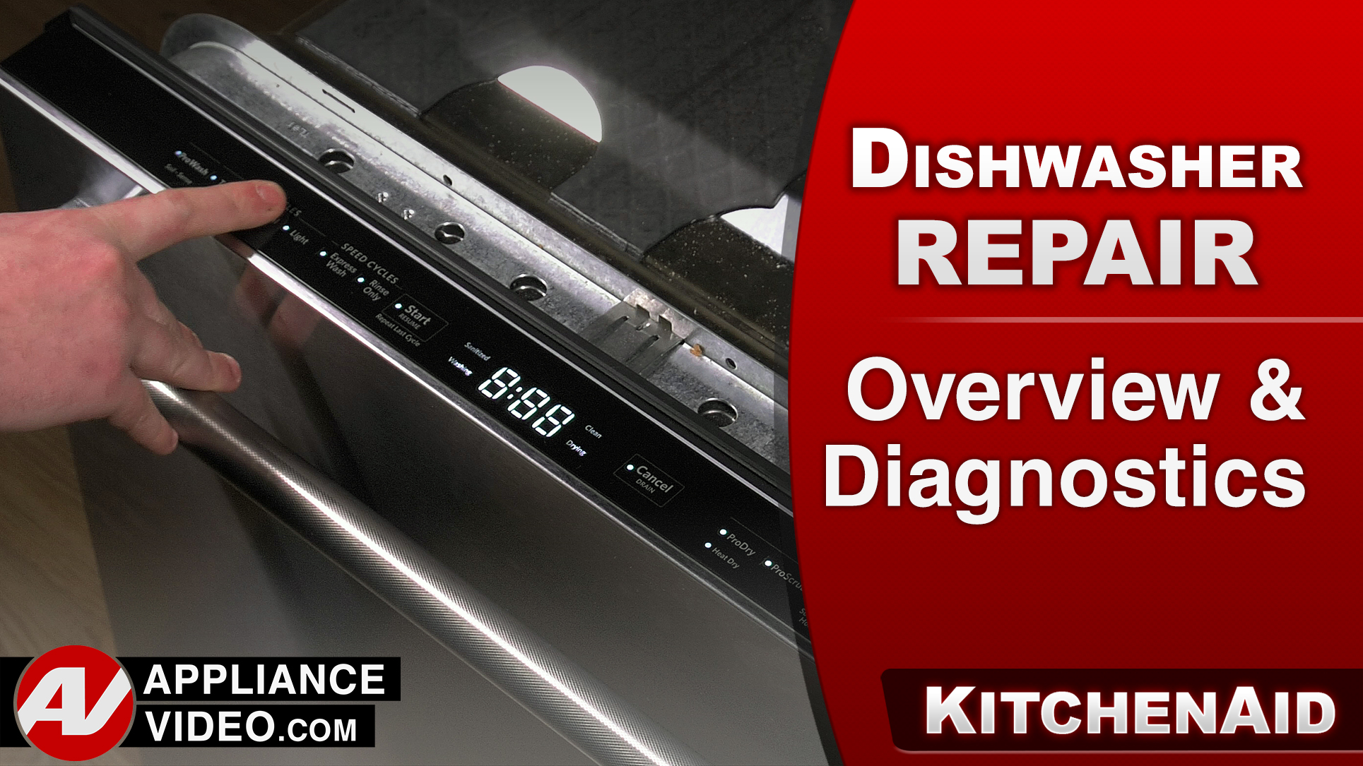 KitchenAid KDTM354ESS3 Dishwasher – Overview / Diagnostics