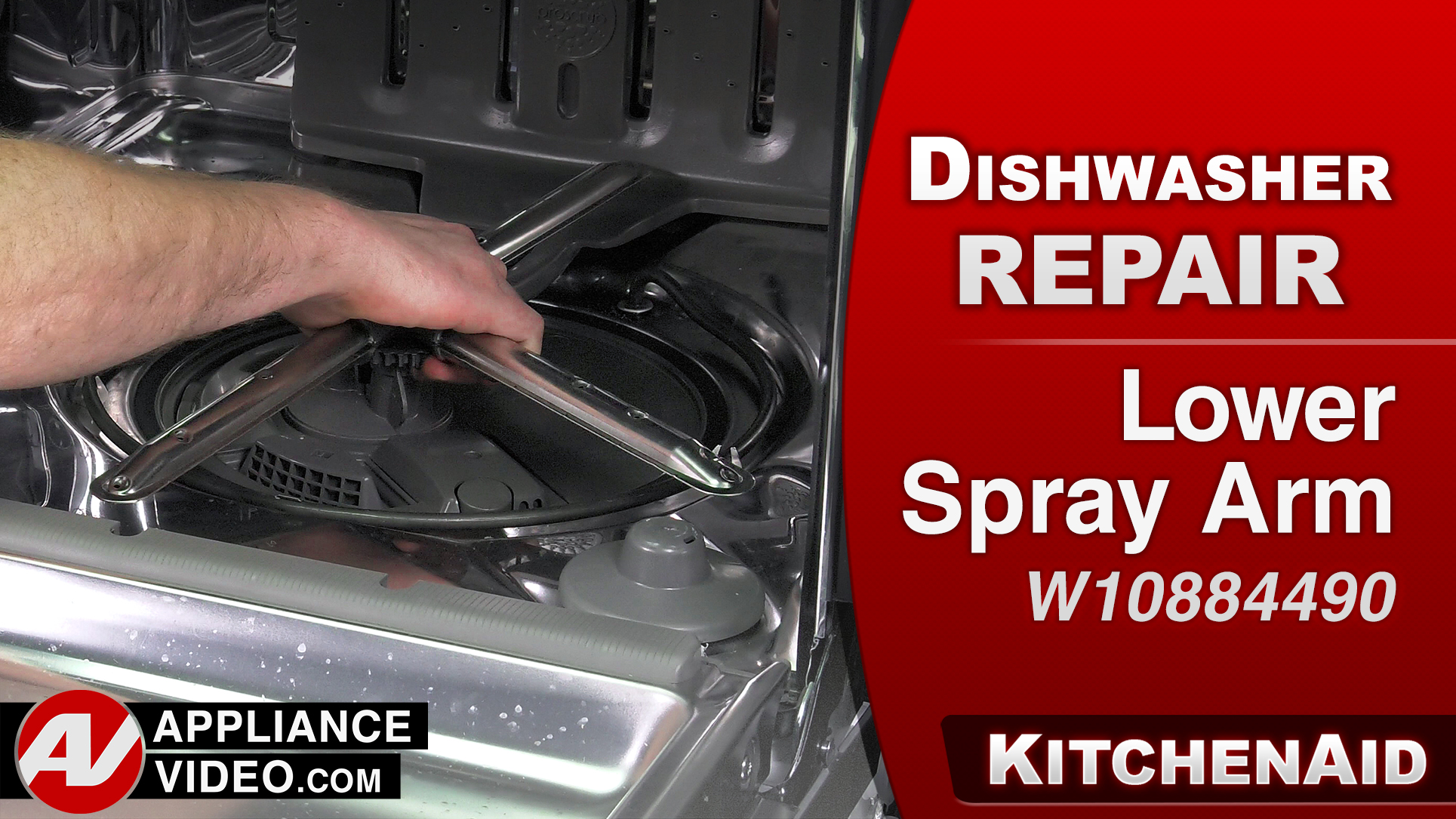 KitchenAid KDTM354ESS3 Dishwasher – Poor cleaning – Lower Spray Arm