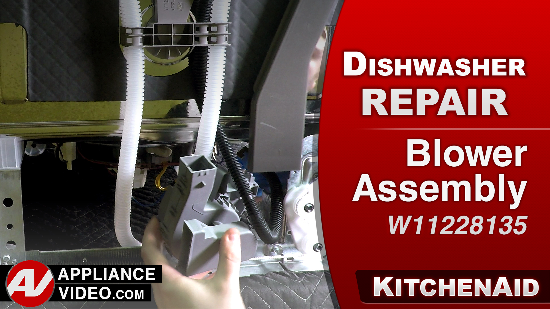 KitchenAid KDTM354ESS3 Dishwasher – Will not dry – Blower Assembly