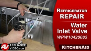 KitchenAid KRFF305EBS Refrigerator – Not producing ice – Water Inlet Valve