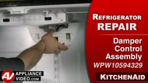 KitchenAid KRFF305EBS Refrigerator – No cooling in the fridge – Damper Control Assembly