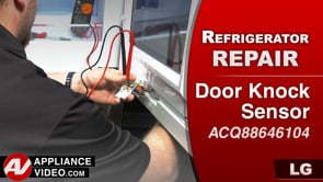 LG LMXC23796S Refrigerator – Will not emit light when knocking on door – Door Knock Sensor